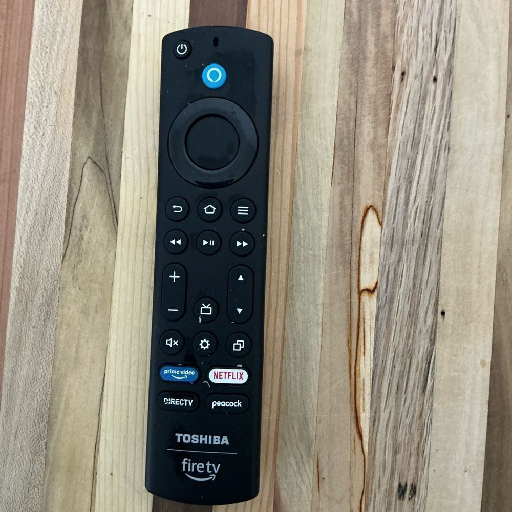 Toshiba Black Fire TV Remote with Streaming Buttons